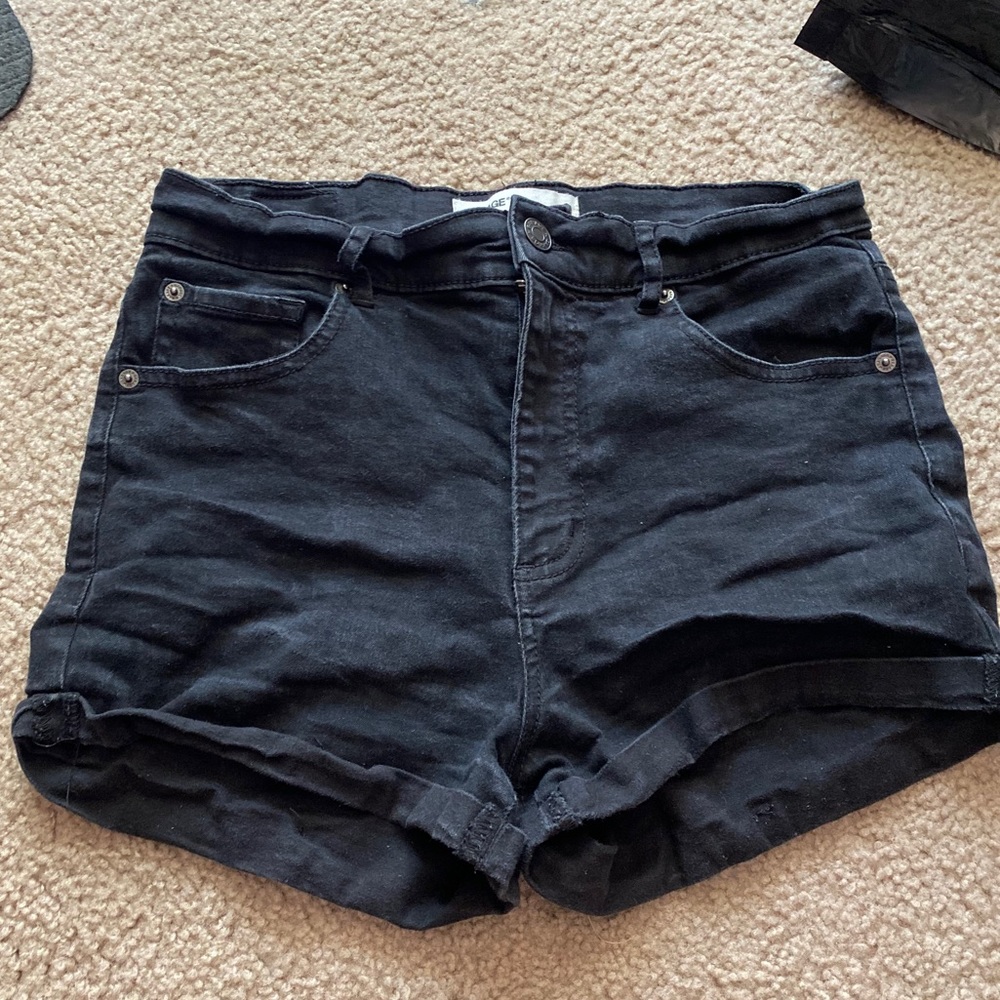 Black Garage shorts.